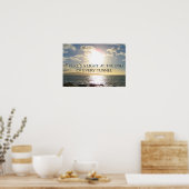 やる気を起こさせる引用文灯 ポスター (キッチン)