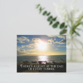 やる気を起こさせる引用文灯 ポストカード (スタンド正面)