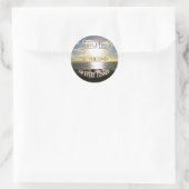 やる気を起こさせる引用文灯 ラウンドシール (バッグ)