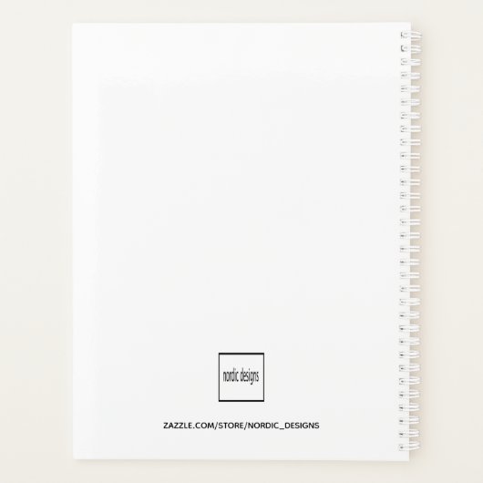 やる気を起こさせる引用文白写真2023 プランナー手帳 (裏面)