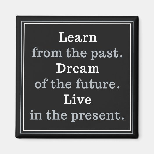 やる気を起こさせる引用文磁石 マグネット (正面)