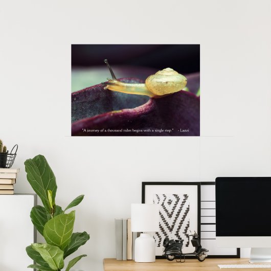 やる気を起こさせる引用文粘り強さ ポスター (ホームオフィス)