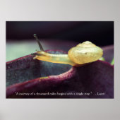 やる気を起こさせる引用文粘り強さ ポスター (正面)