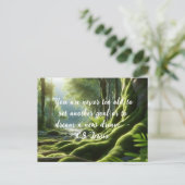 やる気を起こさせる引用文自然インスパイアはがき ポストカード (スタンド正面)