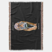 やる気を起こさせる引用文虎の成功自己改善 スローブランケット (正面縦)