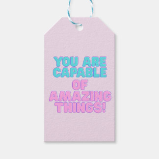 やる気を起こさせる引用文 – あなたは素晴らしい能力がある ギフトタグ