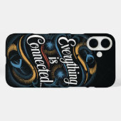 やる気を起こさせる引用文 – 「すべてがつながっている…」 Case-Mate iPhoneケース (裏面 (横))