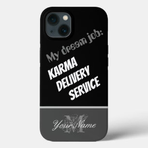 やる気を起こさせる引用文:カルマ配送サービス! iPhone 13ケース