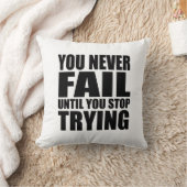 やる気を起こさせる引用文 クッション (ブランケット)