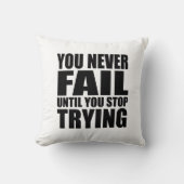 やる気を起こさせる引用文 クッション (正面)