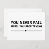 やる気を起こさせる引用文 シーズンポストカード (正面/裏面)