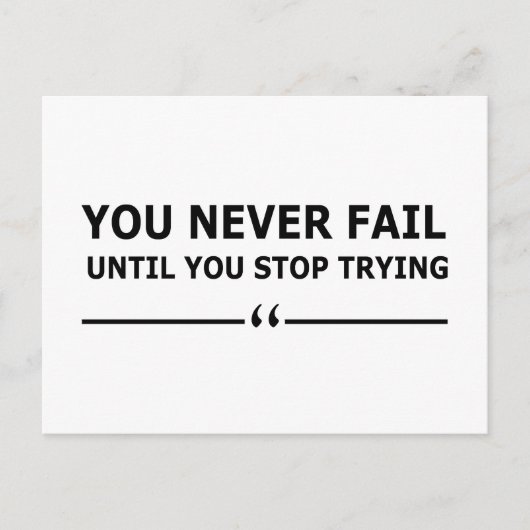 やる気を起こさせる引用文 シーズンポストカード (正面)