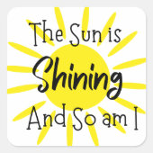 やる気を起こさせる引用文 スクエアシール (正面)