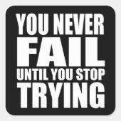 やる気を起こさせる引用文 スクエアシール (正面)