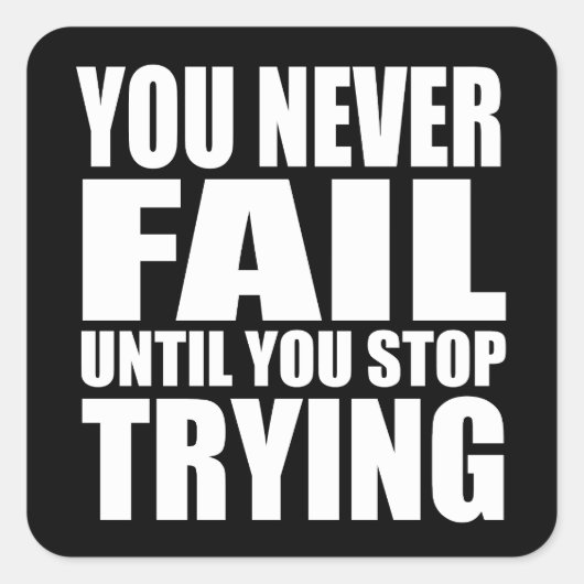 やる気を起こさせる引用文 スクエアシール (正面)