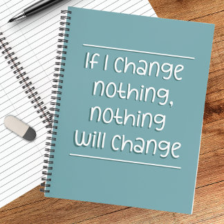 やる気を起こさせる引用文 |ティール(緑がかった色)ノートブック ノートブック