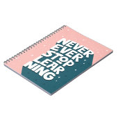 やる気を起こさせる引用文 ノートブック (左側)