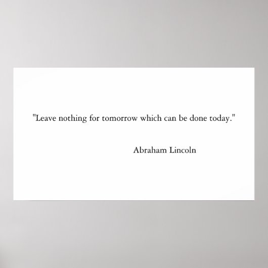 やる気を起こさせる引用文 ポスター (正面)