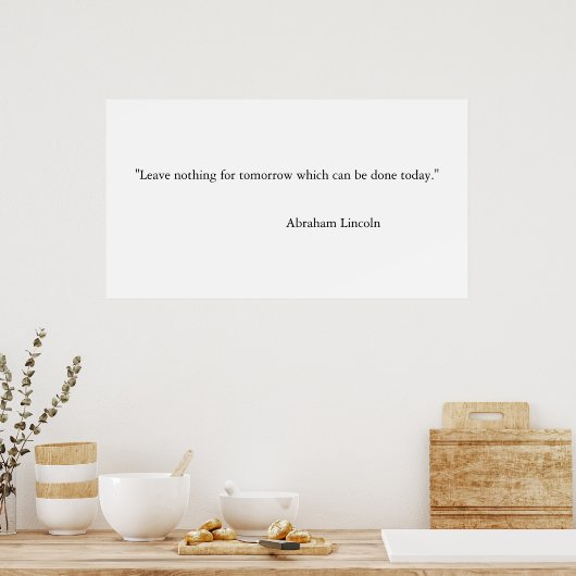 やる気を起こさせる引用文 ポスター (キッチン)