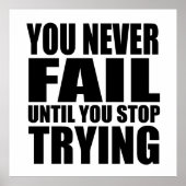 やる気を起こさせる引用文 ポスター (正面)