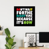 やる気を起こさせる引用文 ポスター (ホームオフィス)