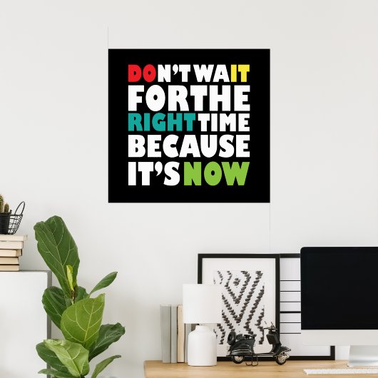 やる気を起こさせる引用文 ポスター (ホームオフィス)