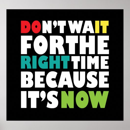 やる気を起こさせる引用文 ポスター (正面)