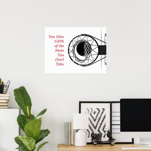 やる気を起こさせる引用文 ポスター (ホームオフィス)