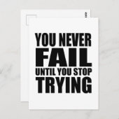 やる気を起こさせる引用文 ポストカード (正面/裏面)