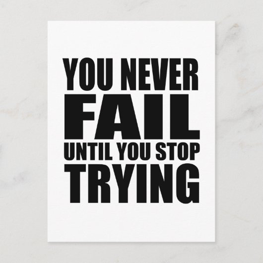 やる気を起こさせる引用文 ポストカード (正面)