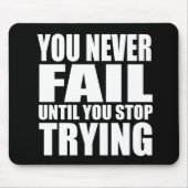 やる気を起こさせる引用文 マウスパッド (正面)