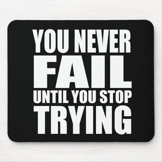 やる気を起こさせる引用文 マウスパッド (正面)