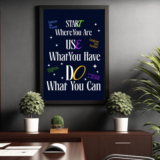 やる気を起こさせる引用文 – ミニマルなインスピレーションのポスター ポスター