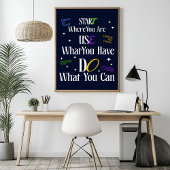 やる気を起こさせる引用文 – ミニマルなインスピレーションのポスター ポスター