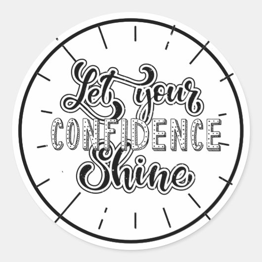 やる気を起こさせる引用文 ラウンドシール (正面)