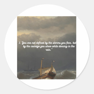 やる気を起こさせる引用文 ラウンドシール