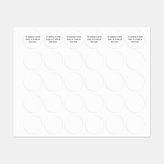 やる気を起こさせる引用文 ラベル (シート)