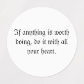 やる気を起こさせる引用文 ラベル (デザイン1)