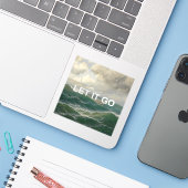 やる気を起こさせる引用文+ヴィンテージシーケープ絵を描ス シール (ノートパソコンとiPhone)