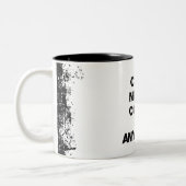 やる気を起こさせる引用文、何もできない ツートーンマグカップ (左)