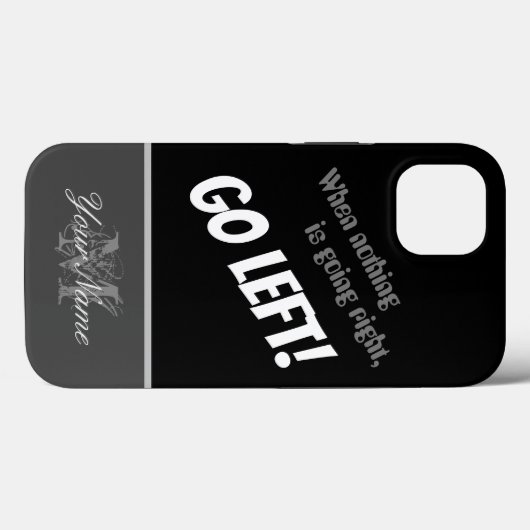 やる気を起こさせる引用文:何も正しくない?行け離れ! Case-Mate iPhoneケース (裏面 (横))