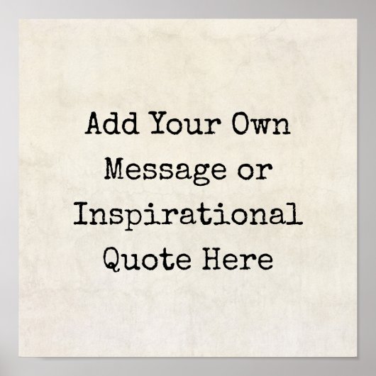 やる気を起こさせる引用文、名前、歌詞を自分で作る ポスター (正面)