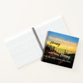 やる気を起こさせる引用文：君は強い… ノートブック (内部)