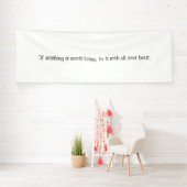 やる気を起こさせる引用文 横断幕 (インサイチュ)