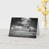 やる気を起こさせる引用文：欲しいものは… カード (黄色い花)