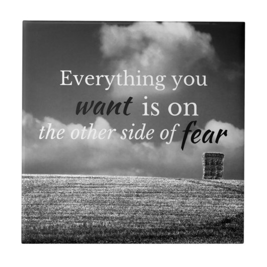 やる気を起こさせる引用文：欲しいものは… タイル (正面)