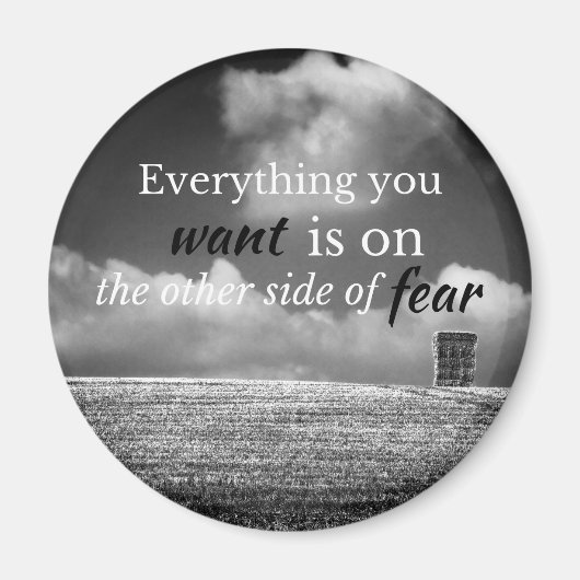 やる気を起こさせる引用文：欲しいものは… マグネット (正面)