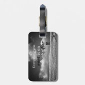 やる気を起こさせる引用文：欲しいものは… ラゲッジタグ (裏面縦)