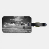 やる気を起こさせる引用文：欲しいものは… ラゲッジタグ (裏面横)