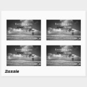 やる気を起こさせる引用文：欲しいものは… 長方形シール (シート)